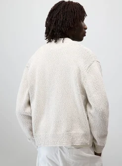 Textured knit cardigan