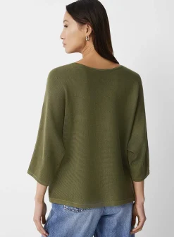 Textured knit loose boxy sweater
