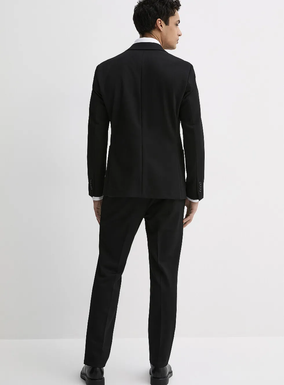 Textured knit suit