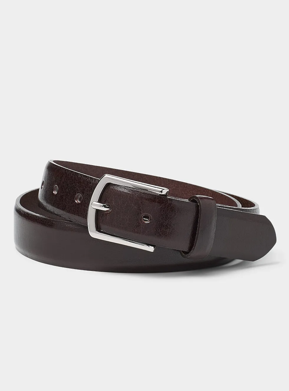 Textured leather belt
