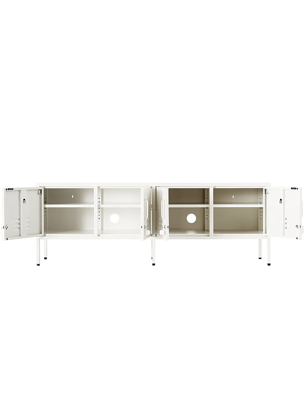 The Standard storage units metallic TV unit