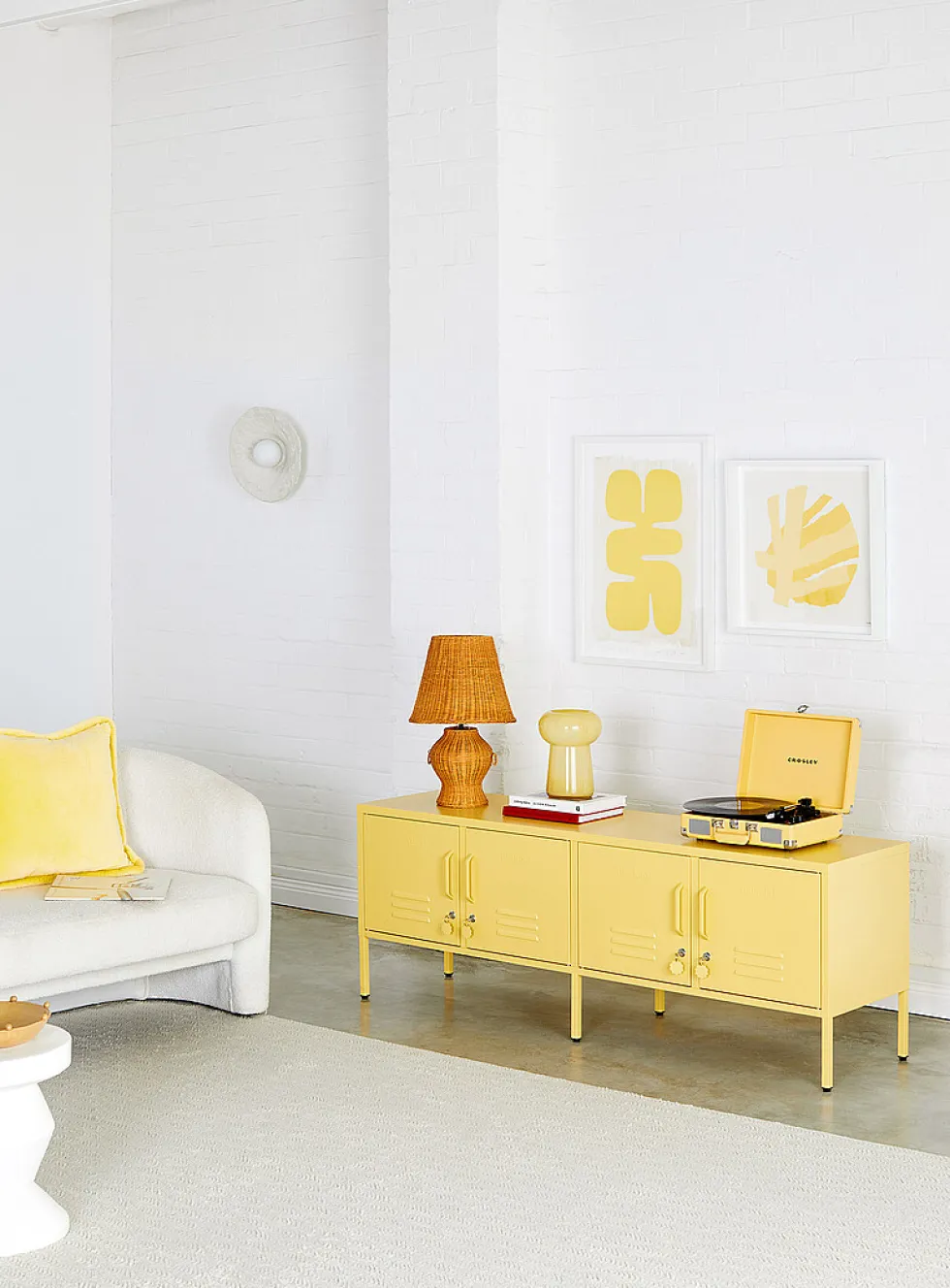 The Standard storage units metallic TV unit