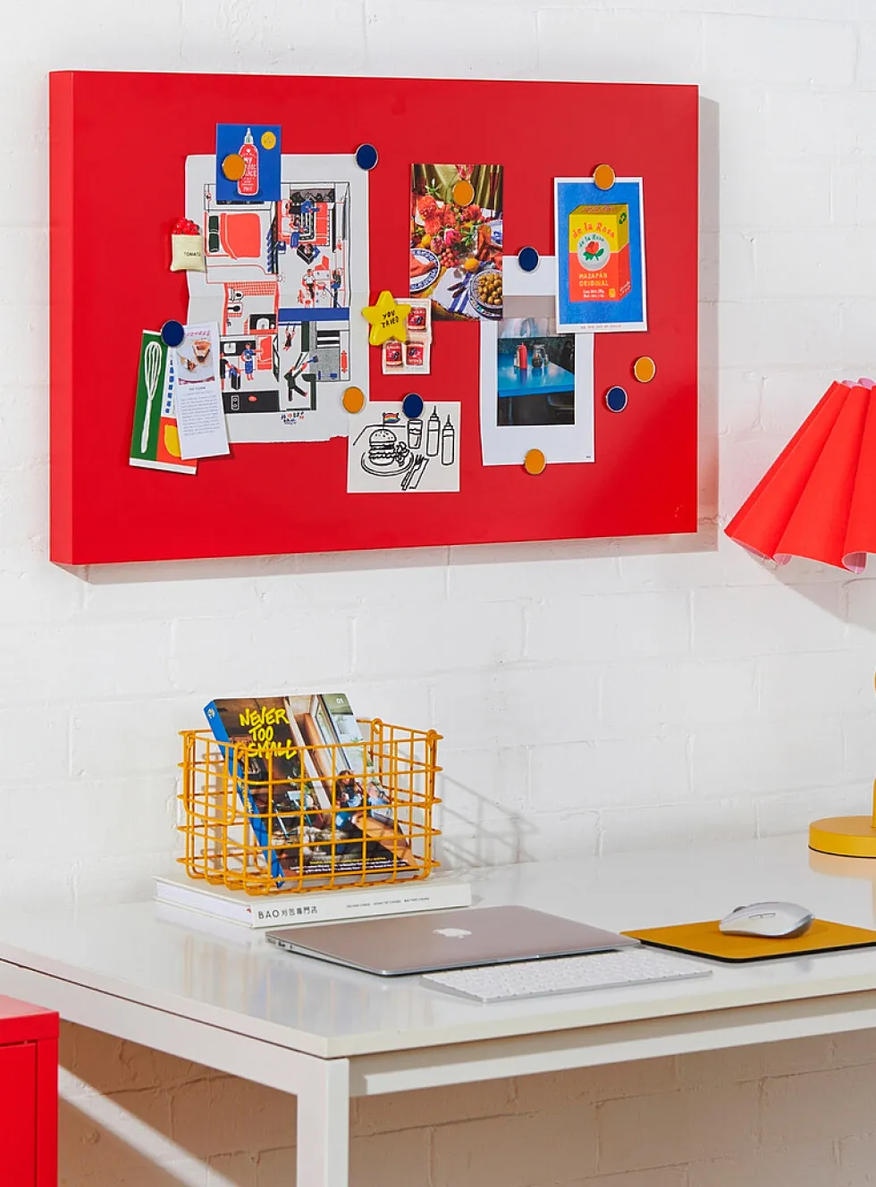 The Storyboard colourful magnetic board