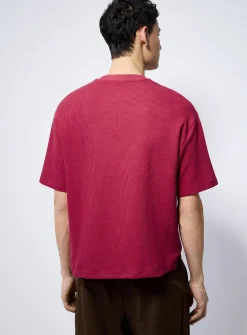 Thick textured jersey T-shirt