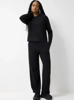 Toggle-waist ultra-soft wide-leg pant