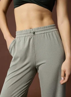 Toggle-waist ultra-soft wide-leg pant