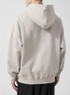 Tone-on-tone logo hoodie