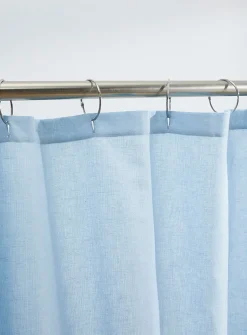 Touch of linen shower curtain