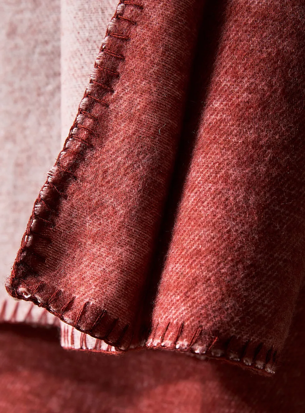 Touch of wool heathered reversible throw