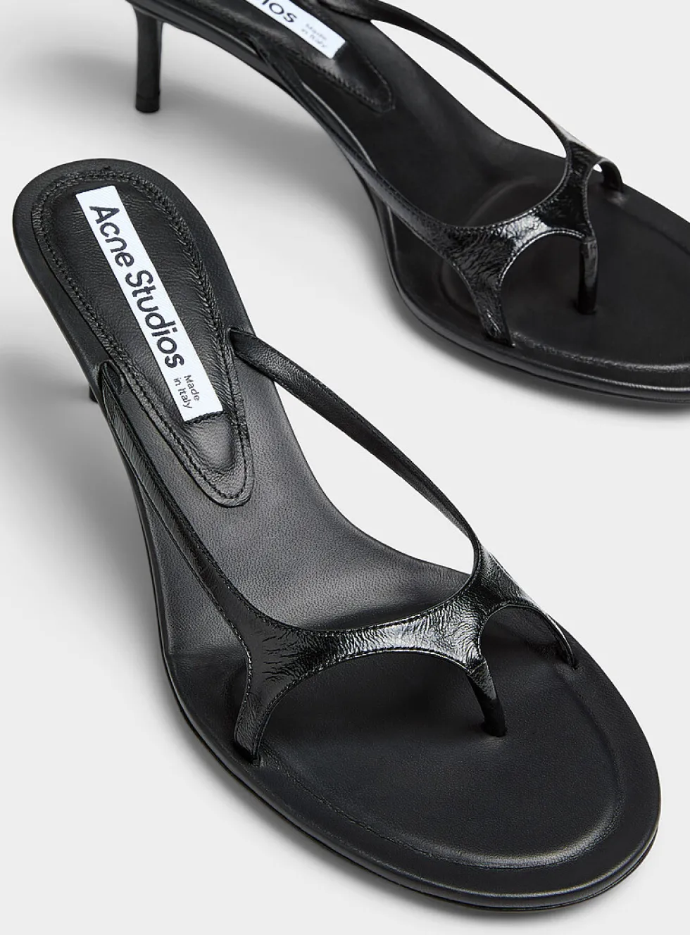 Triple strap leather sandal
