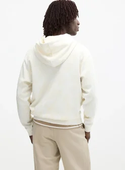 Tropical foliage jacquard hoodie