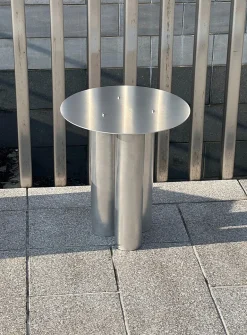 TT01 cylindrical aluminum side table