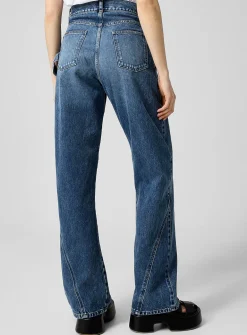 Twisted effect carpenter jean