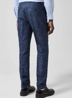 Ultralmarine paisley jacquard pant
