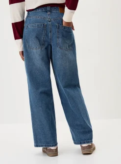 Ultra-wide-leg boyfriend jean