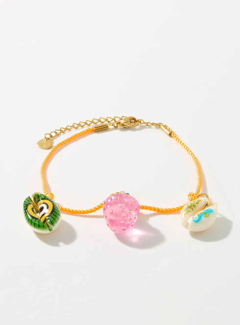 Vacation charm cord anklet