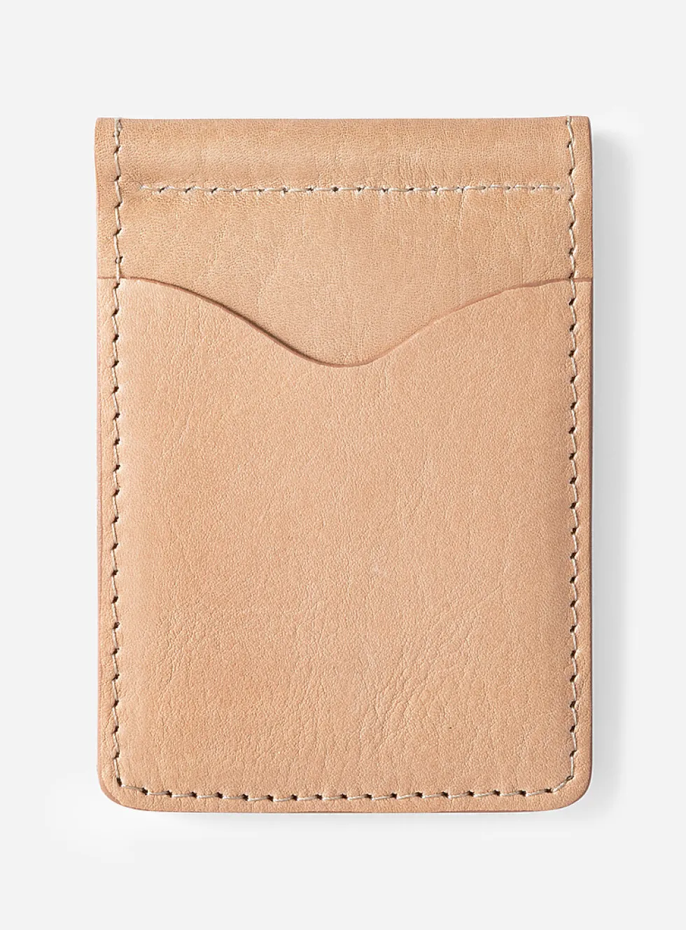 Vegetable-tanned leather card case