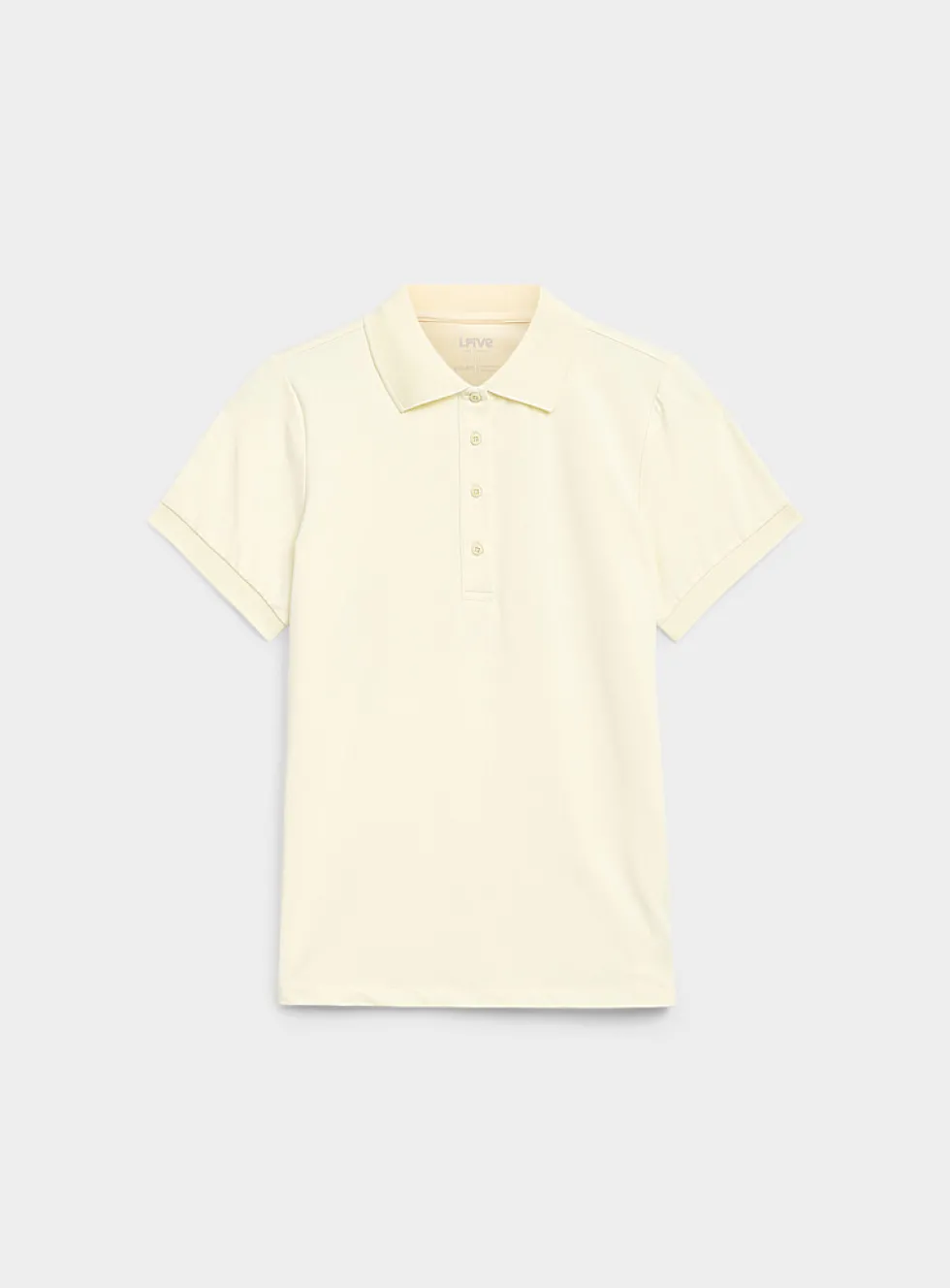 Velvety feel ribbed-trim golf polo
