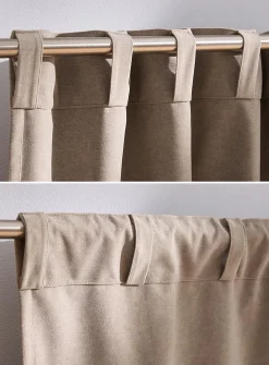 Velvety heathered blackout curtain
