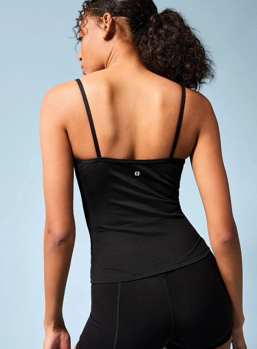 Velvety thin-strap tank