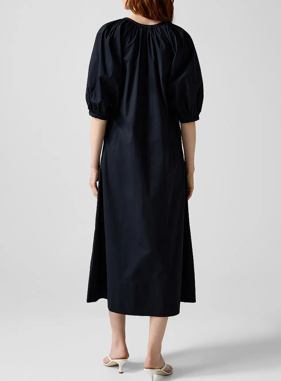 Vincent puff-sleeve maxi dress