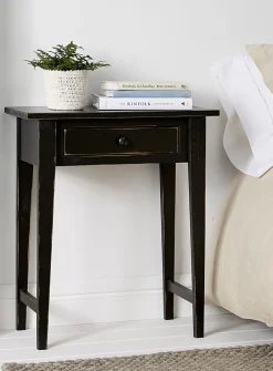 Vintage black Hall accent table