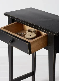 Vintage black Hall accent table