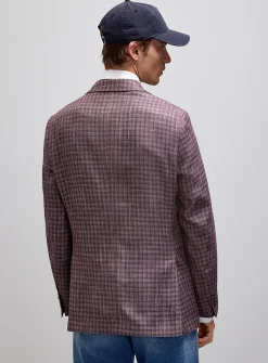 Violet check jacket