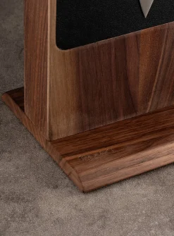 Walnut magnetic knife block