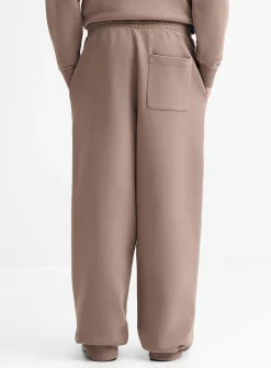 Washed double-knit jersey pant