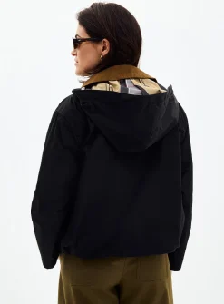 Weaver hooded boxy-fit jacket