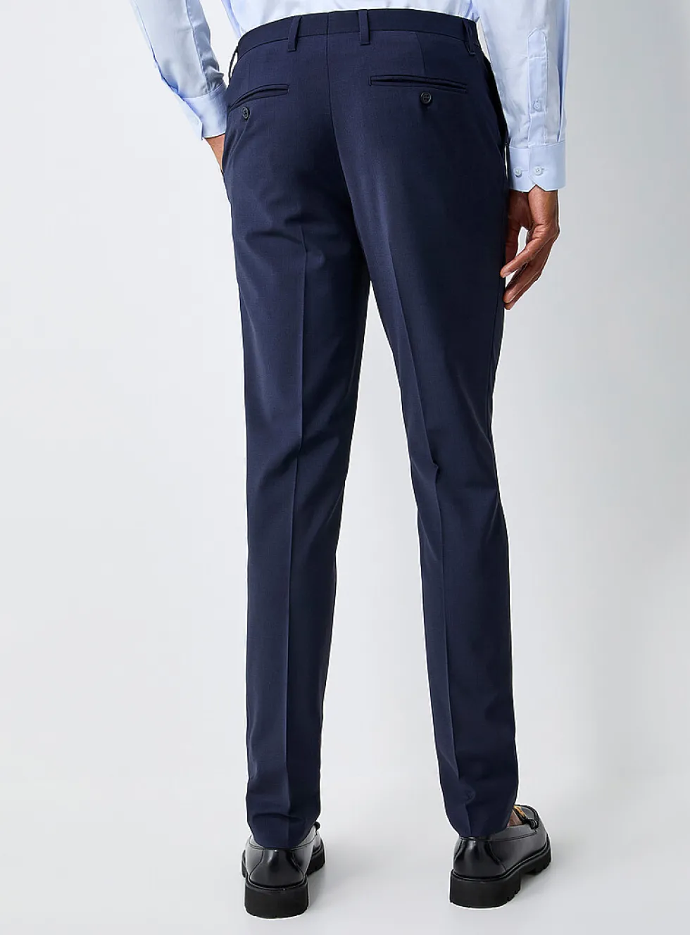 Wool-blend stretch pant