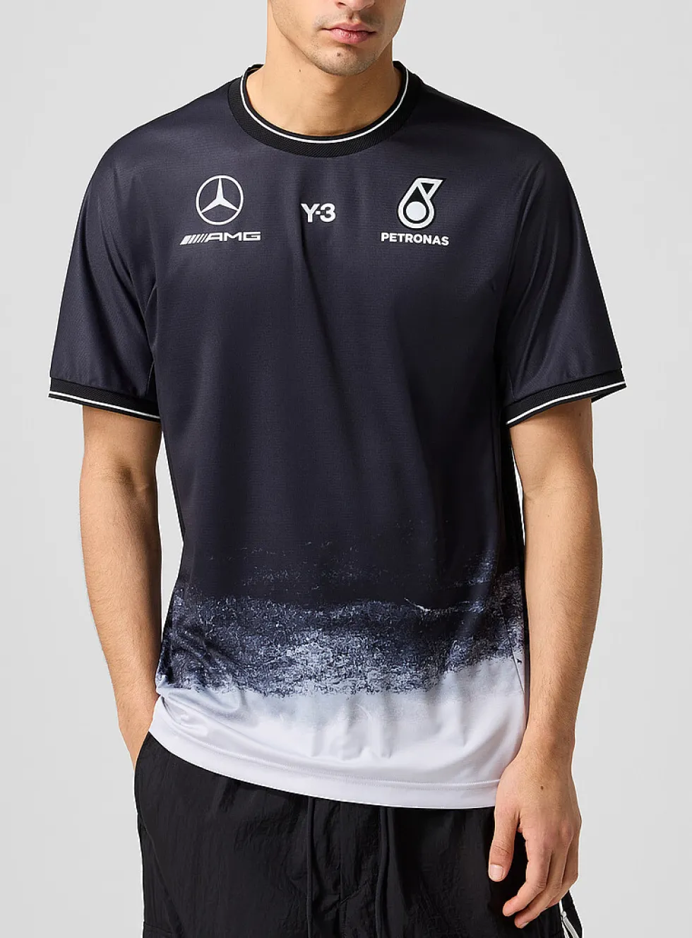 Y-3 x Mercedes-AMG tire track T-shirt